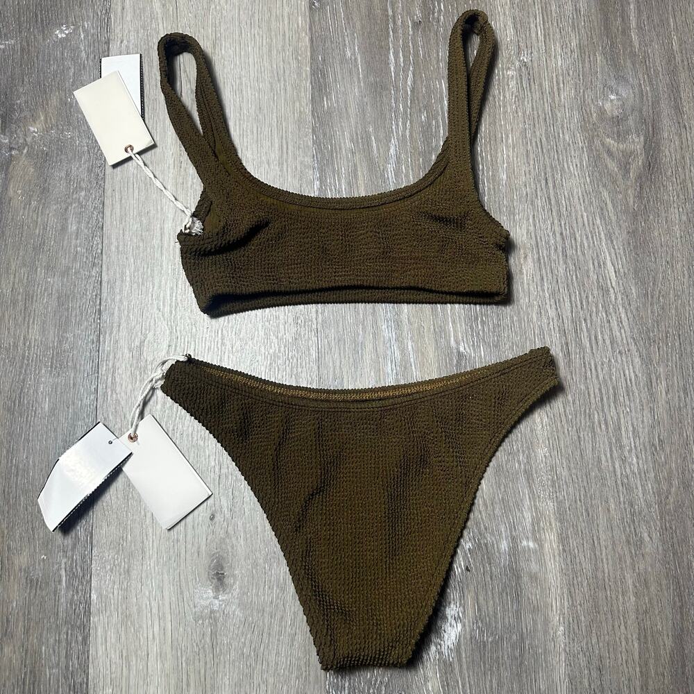 Good American Bikini Swimsuit Mocha NEW - Picture 2 of 7